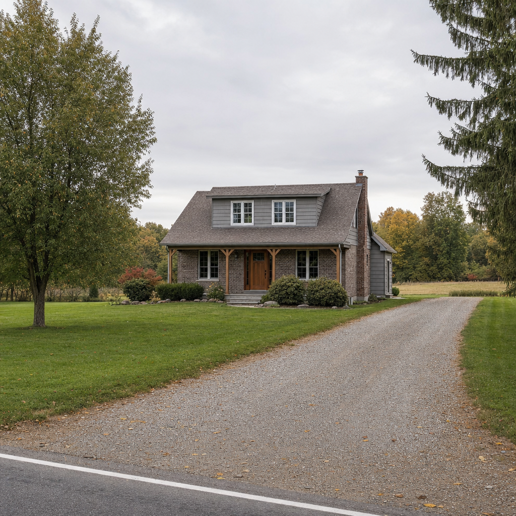 A calm single-family home exterior on a quiet Phoenix street, representing the household size and daily water use that decides how often a septic tank needs pumping